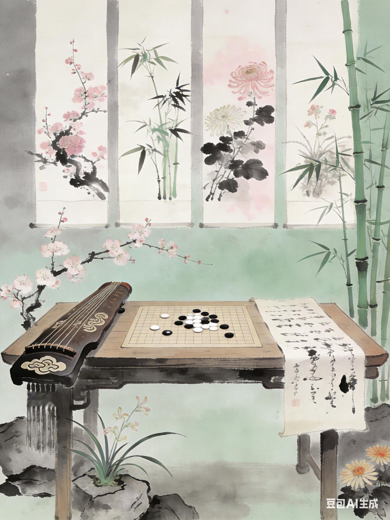 上联：琴棋书画门门晓，如何对下联下联：梅兰竹菊样样通。此联以“梅兰竹菊”对“琴棋