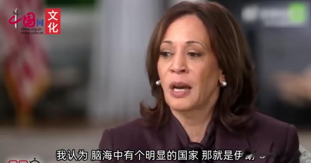 这是声东击西？美国副总统、民主党总统候选人哈里斯接受采访时说，美国最大的敌人是伊
