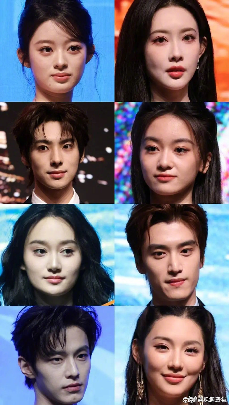 耀客新剧盛典怼脸生图，果然演员还是得瘦才上镜啊，孟子义张康乐夏梦何与生图还行黄杨