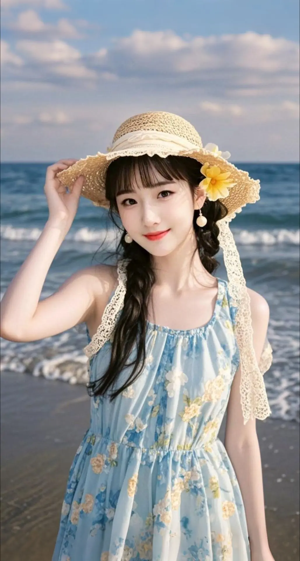 <p>AI扩图 AI海畔佳人 </p>