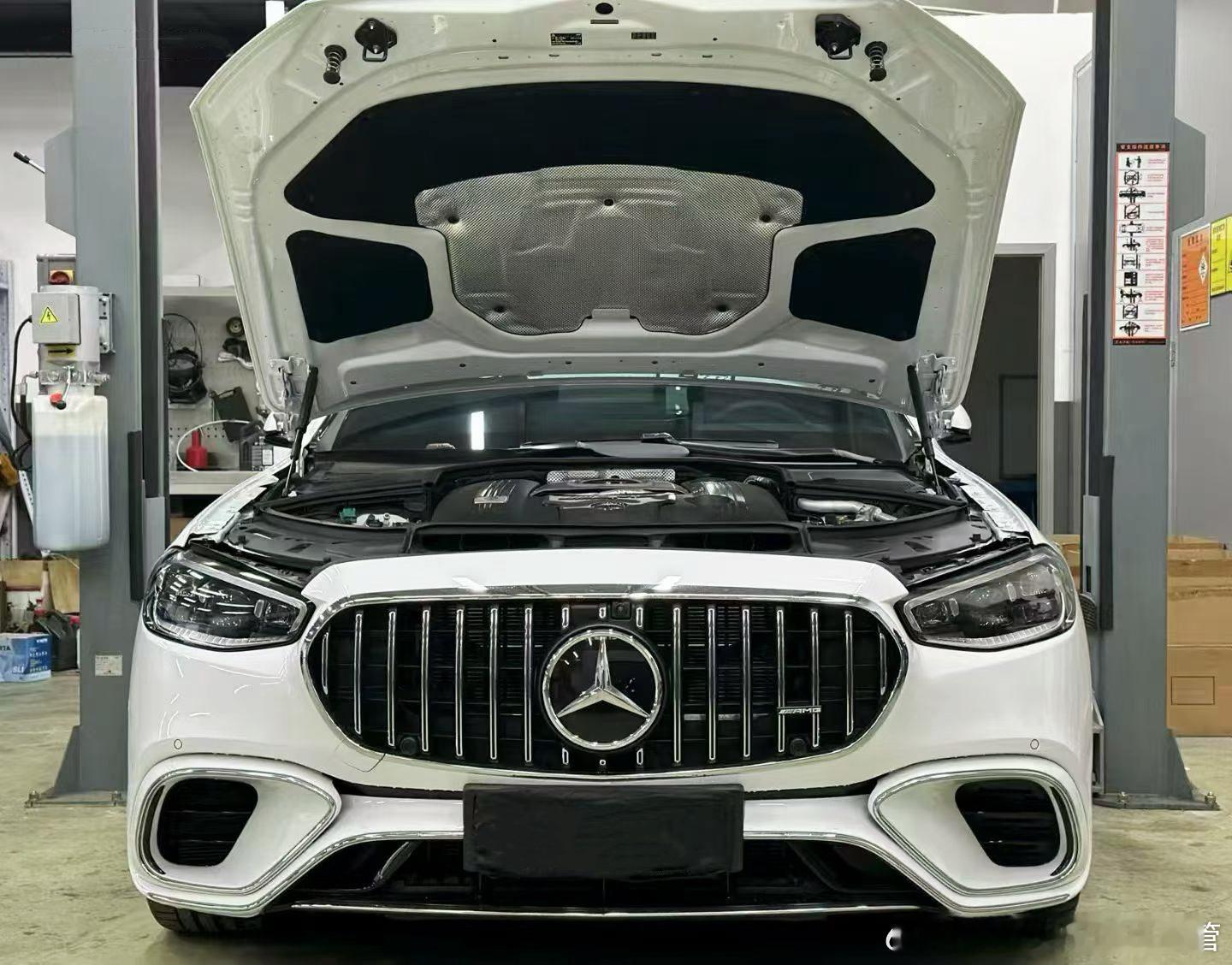 24款 奔驰S63 W223 4.0T升级CSK隔热三元头段200目 