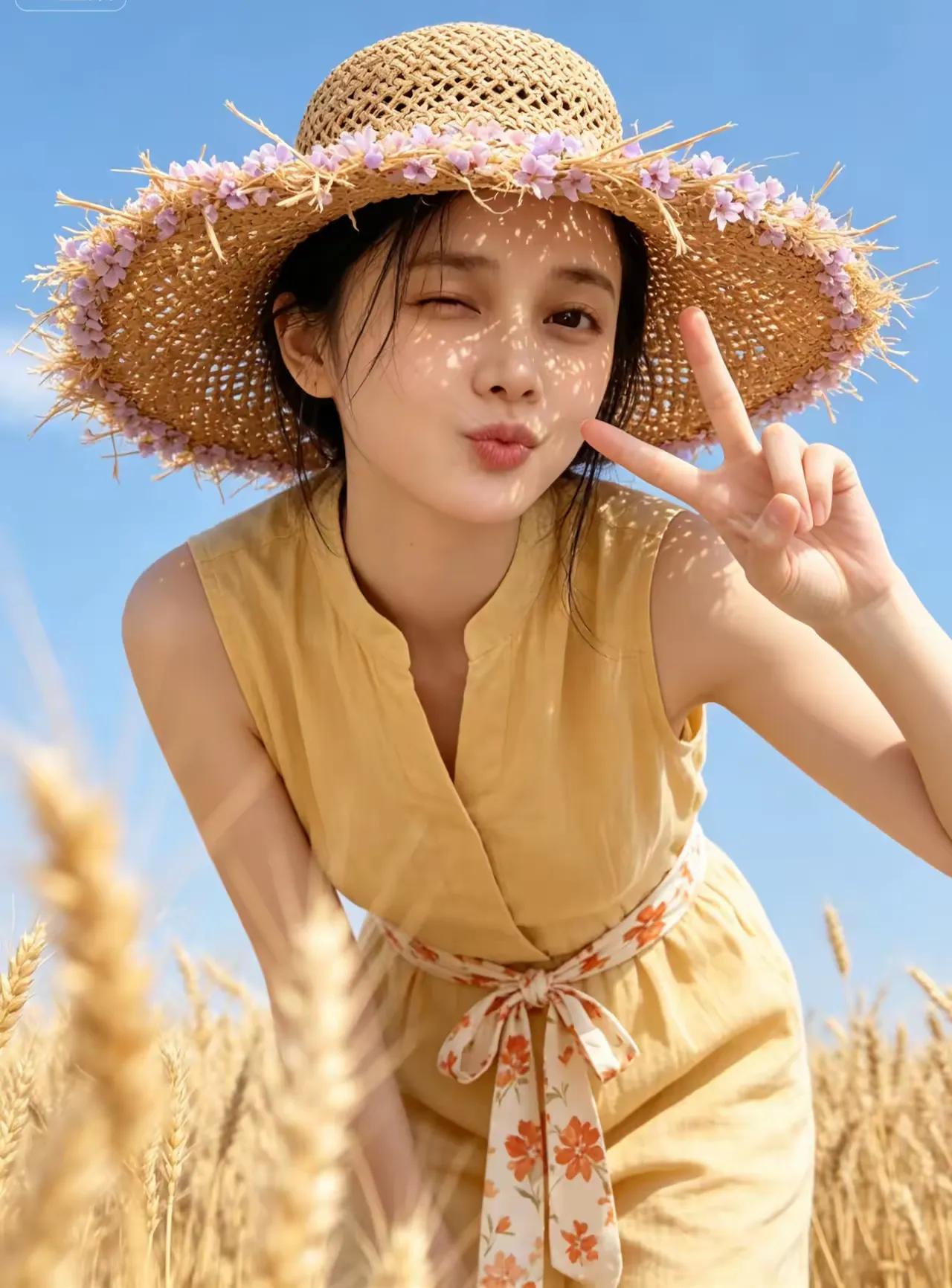 性格很调皮，外表很阳光。
我这张鬼脸一笑倾城，再笑倾国，
三笑直接把你笑成我的专