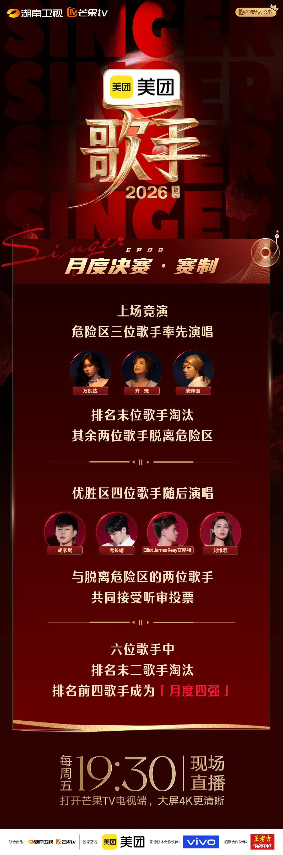 歌手前四预测我的心想掰成好多瓣，我每个都爱，《歌手》预测前四好多人在支持自己喜欢