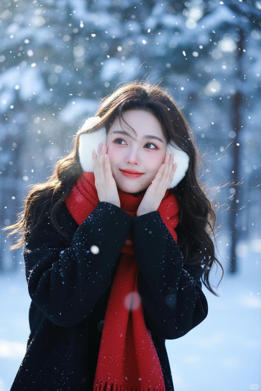 不用跑去北方了，0成本生成雪景大片（附口令	南方人怎么实现雪景写真，原来这么简单