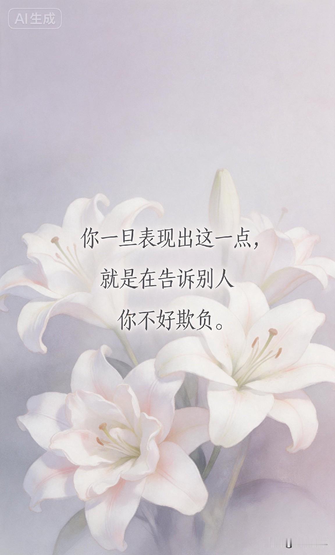 你一旦表现出这一点，就是在告诉别人你不好欺负。

你有没有发现，有些人明明能力不