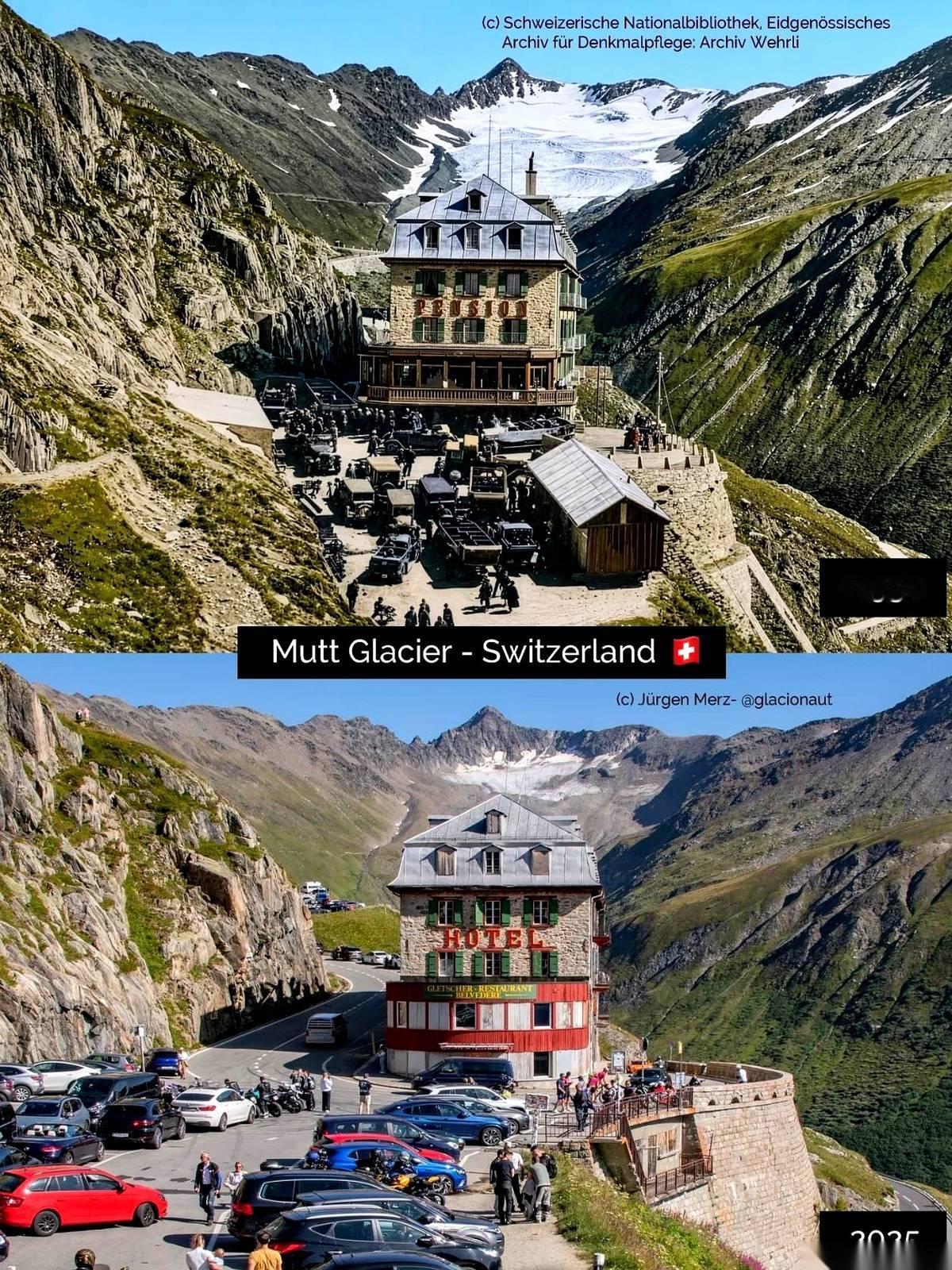 你敢信吗？那座在你电脑默认壁纸里仙气飘飘、白雪皑皑的阿尔卑斯山，现在居然“秃”了