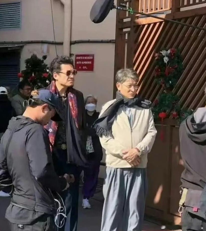 电影《无名之辈2》路透，刘德华、陈明昊。 ​​​