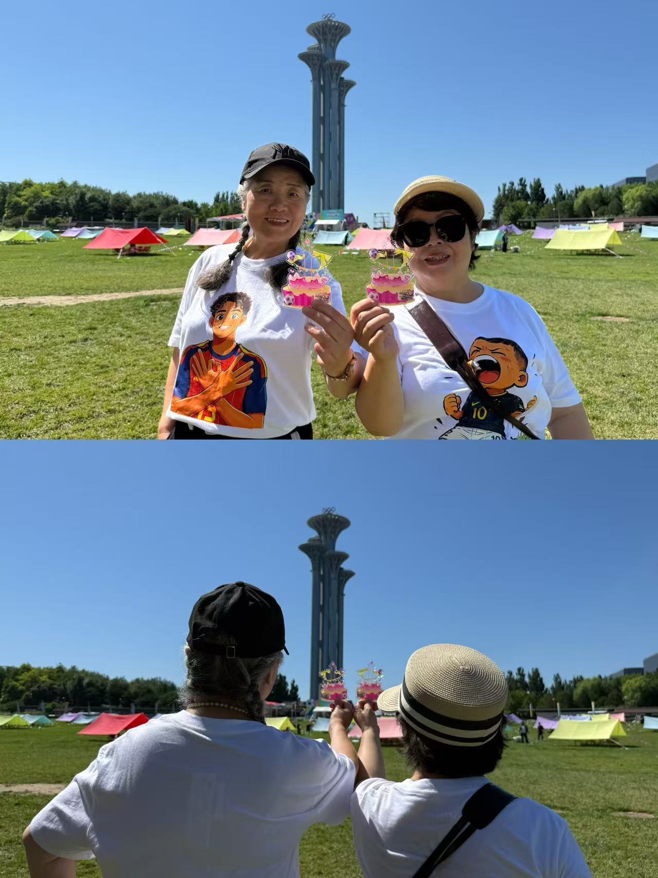 北京奶奶闺蜜奥森凌晨热血局七旬老闺蜜北京奥森硬核应援凌晨三点的奥森，被两位七旬奶
