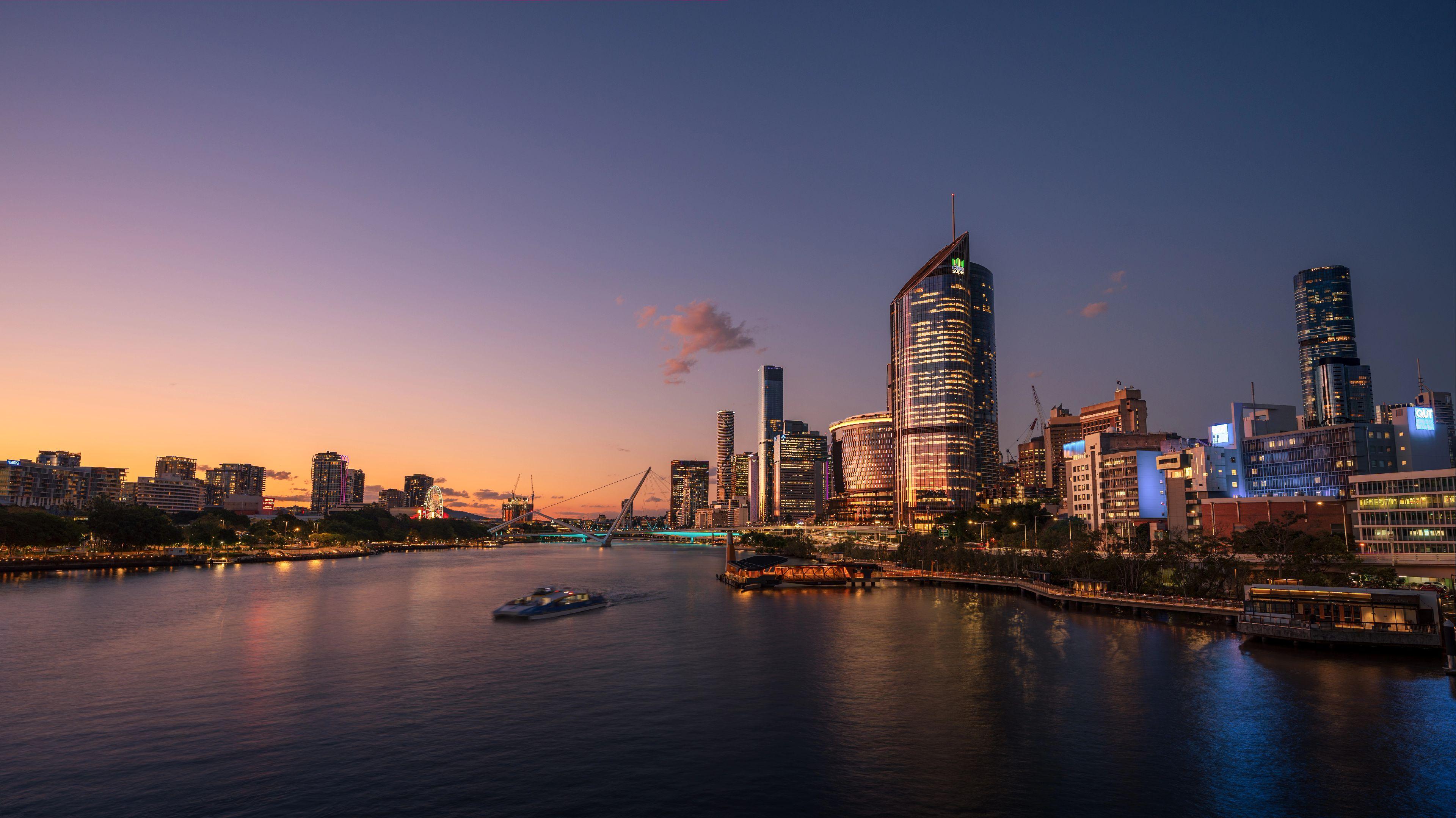 布里斯班的日落从不让人失望。