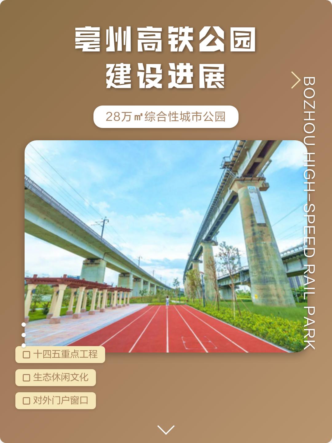 亳州高铁公园建设进展

🚄亳州高铁公园最新动态：28万㎡绿肺即将"破土"，但有