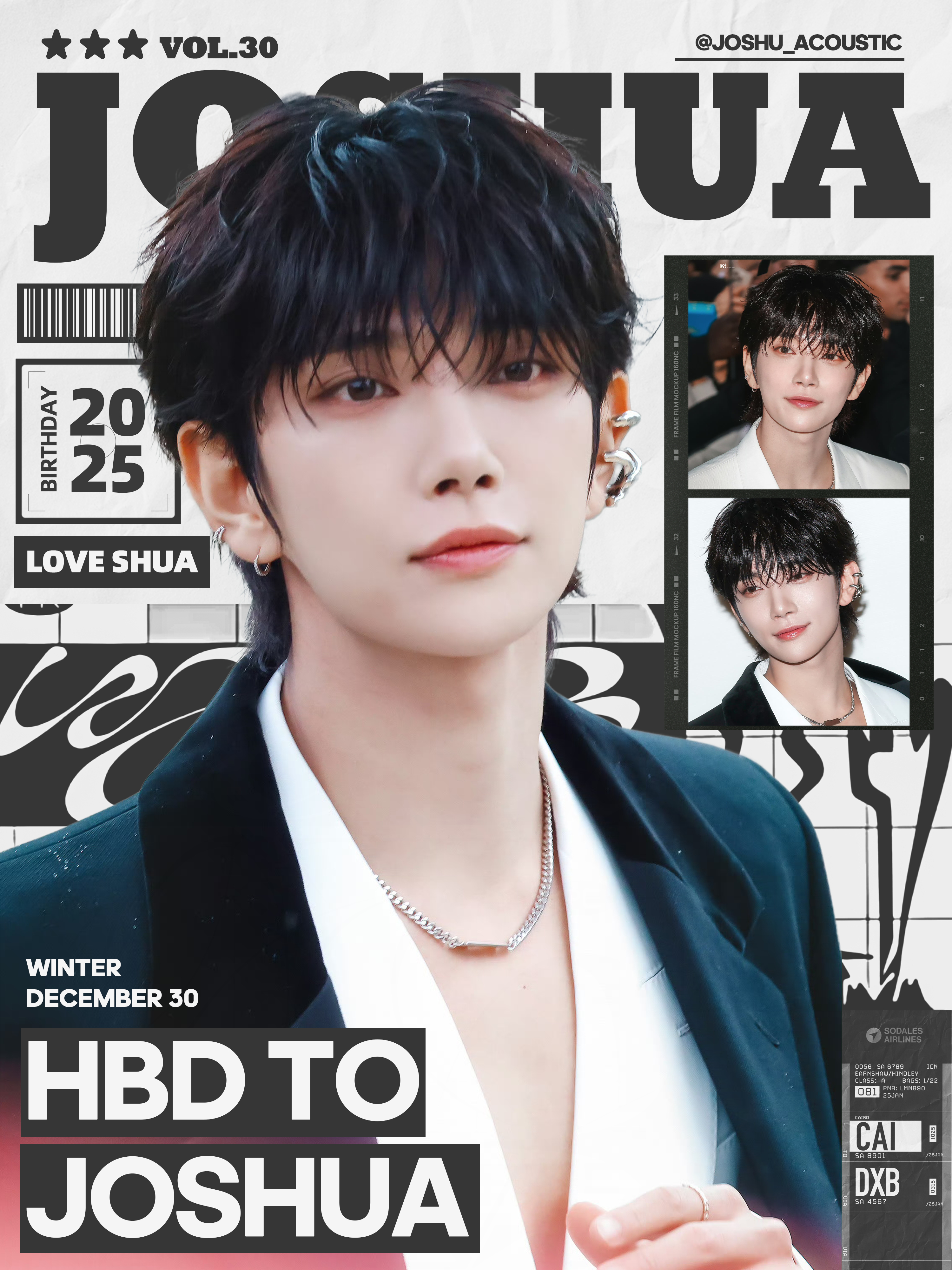 JOSHUA洪知秀🎂洪知秀1230生日快乐 十二月三十日的清晨，洛杉矶的雾气还