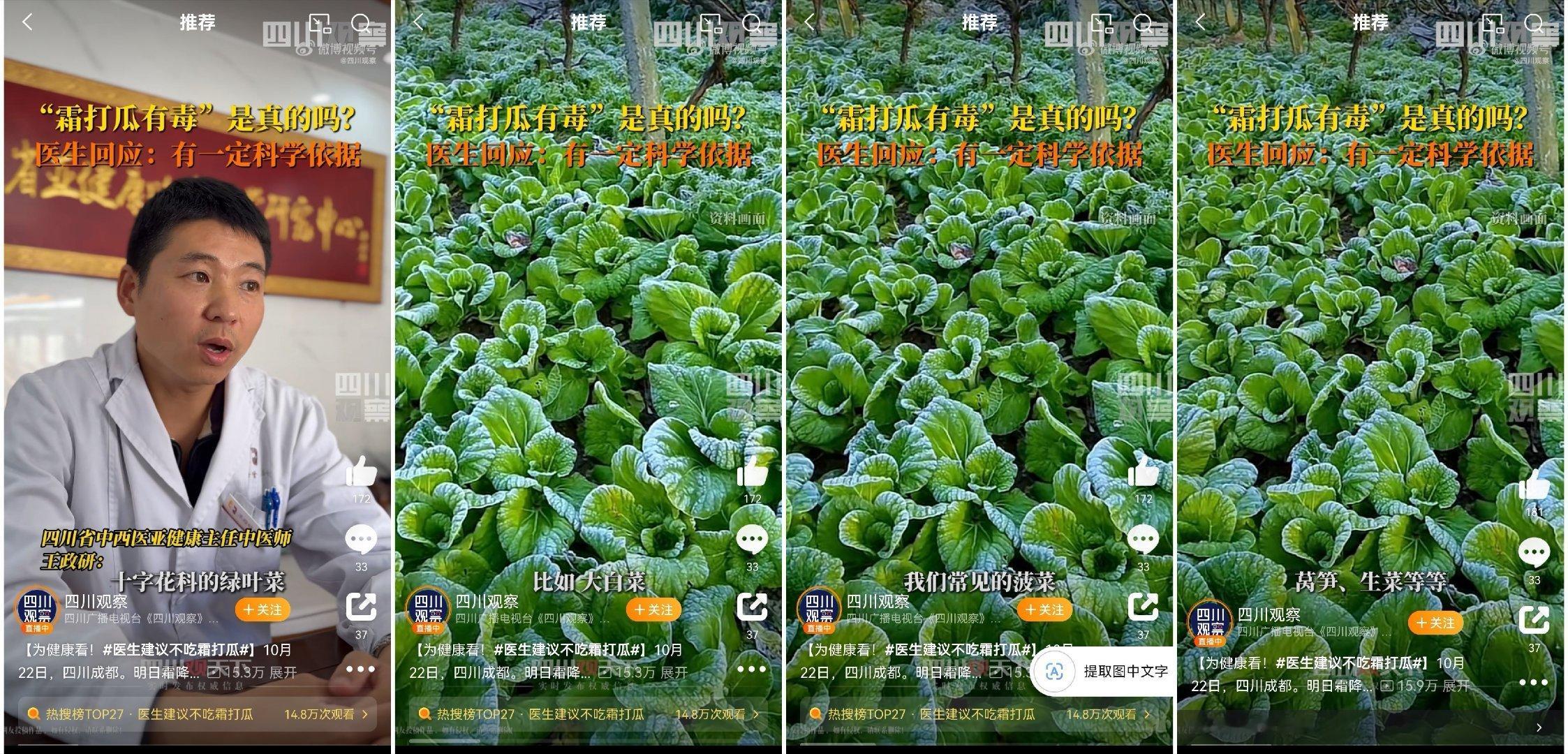 #医生建议不吃霜打瓜#咱就说，术业有专攻，临床医生说食品的事儿，很可能也是网上看
