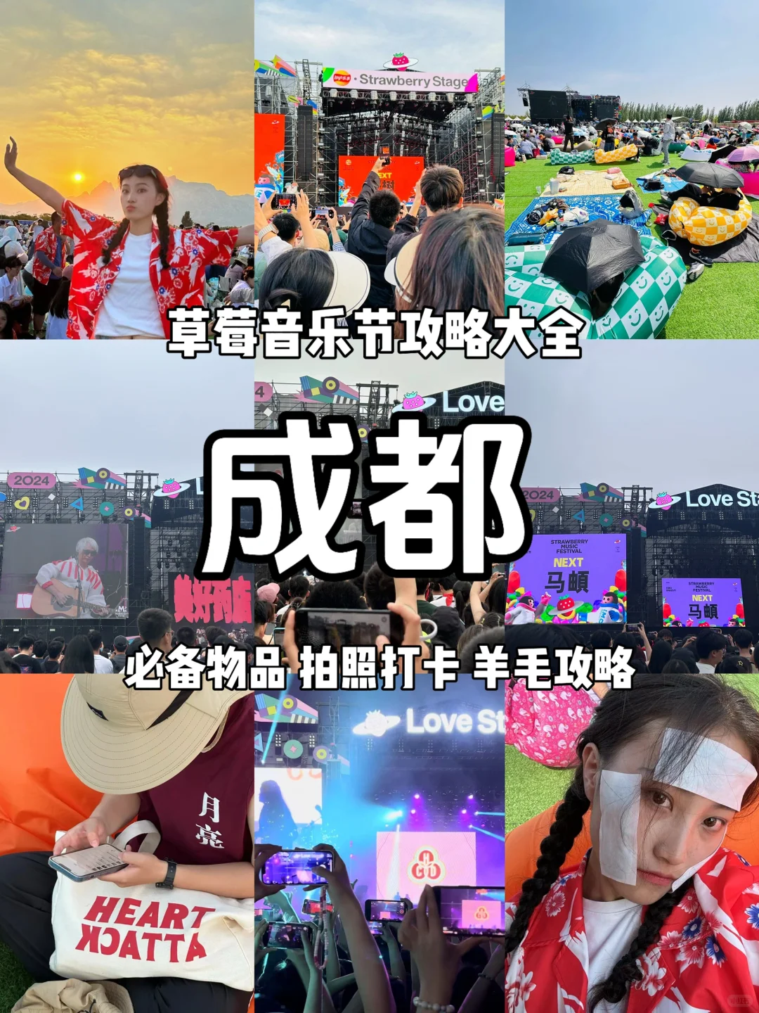 成都草莓音乐节攻略！