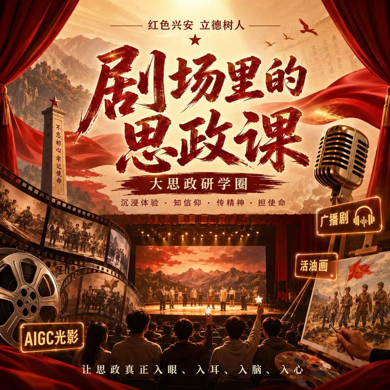 兴安盟剧场里的思政课走进内蒙古大学当思政课走出课堂、走进剧场，历史便不再停留于书