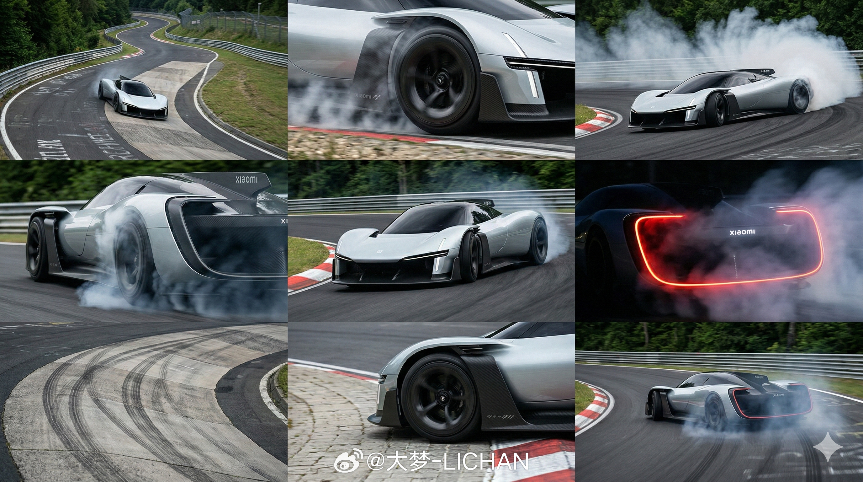搞了组小米VGT赛道漂移的分镜，大家觉得帅不帅？ 小米超跑
