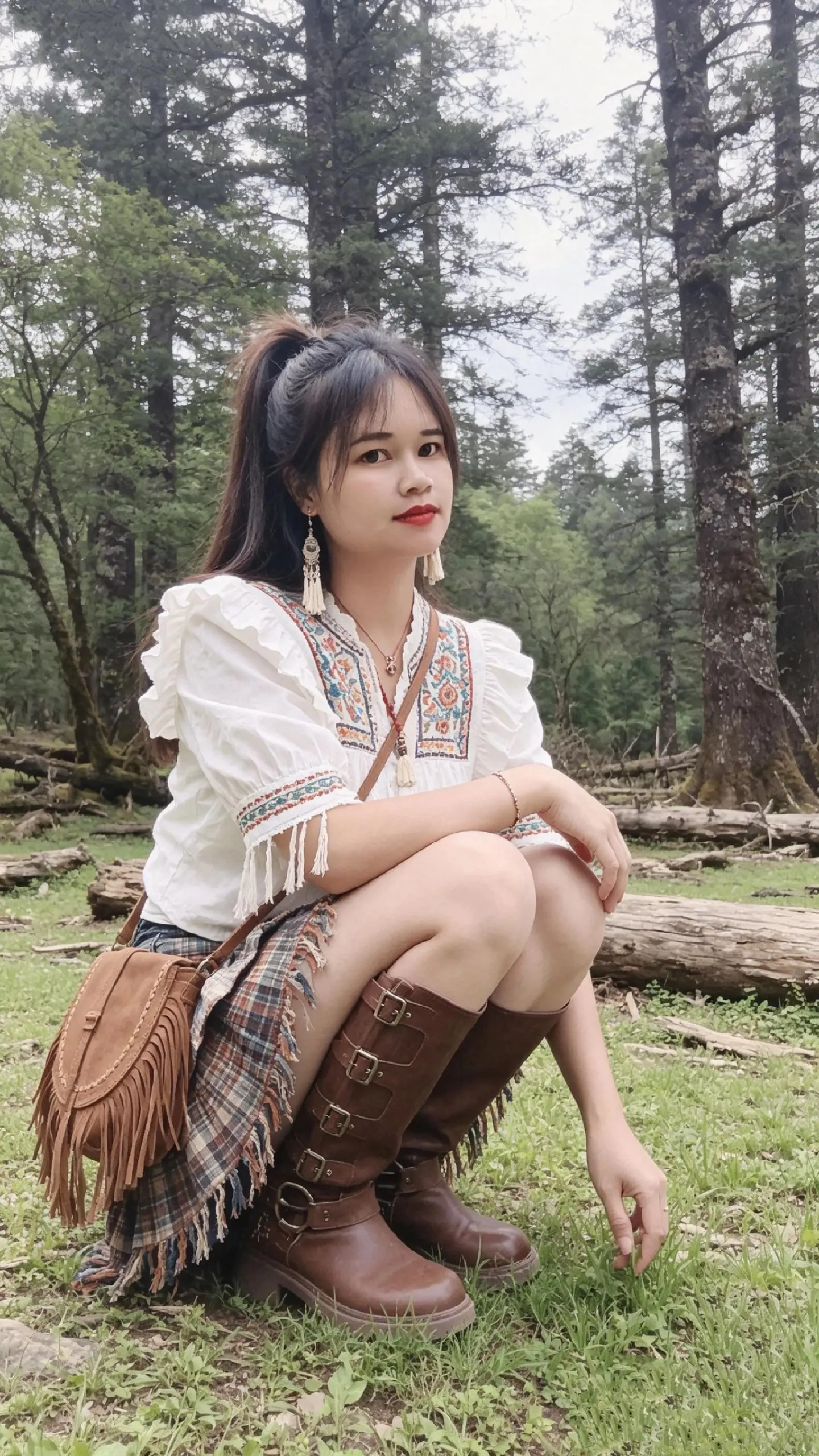 今天天气不错心情美美哒 ，去看那山头 外面的风景世界有多美😂