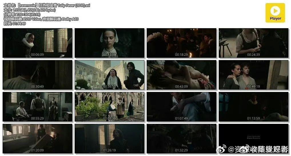 【英美历史爱情片】十七世纪荷兰郁金香泡沫之下，富家人妻与年轻画家坠入禁忌私情《狂
