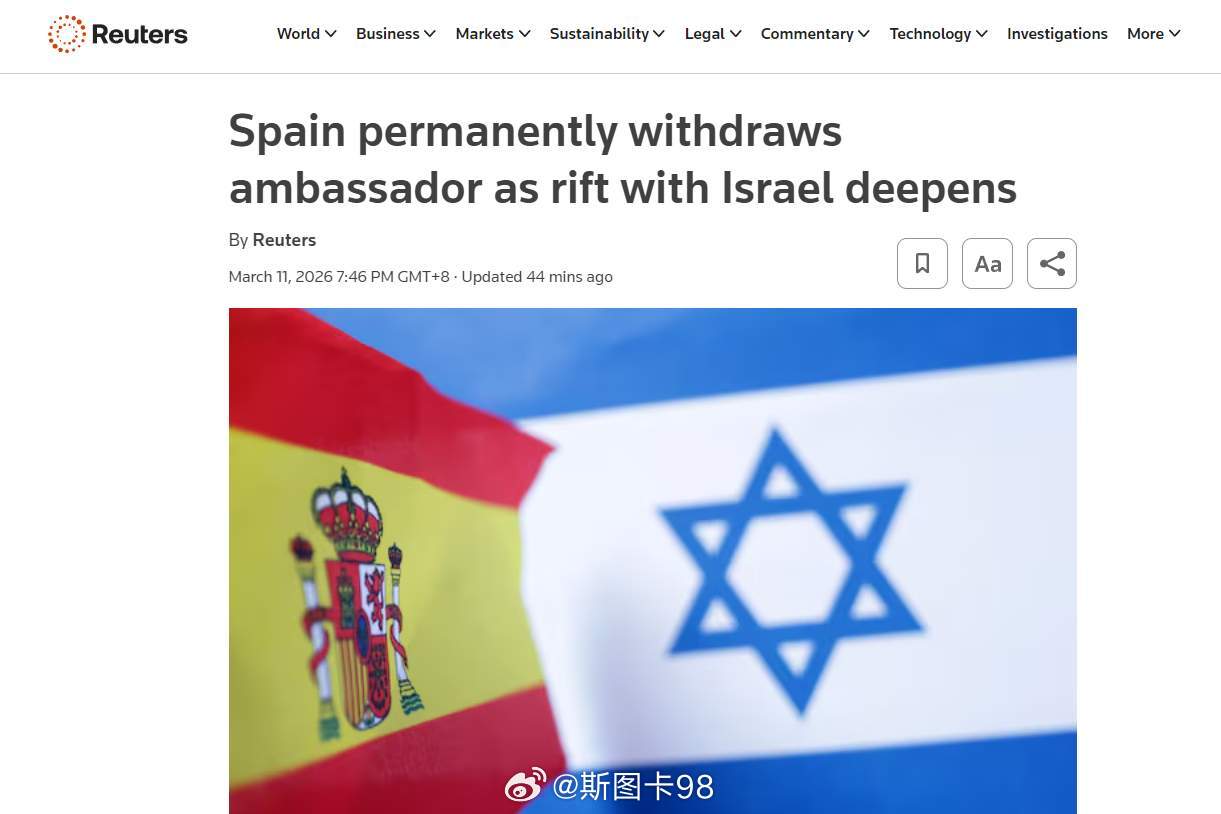 美军准备在伊朗展开数周地面战 西班牙宣布与以色列断绝外交关系，已于3月27日召回