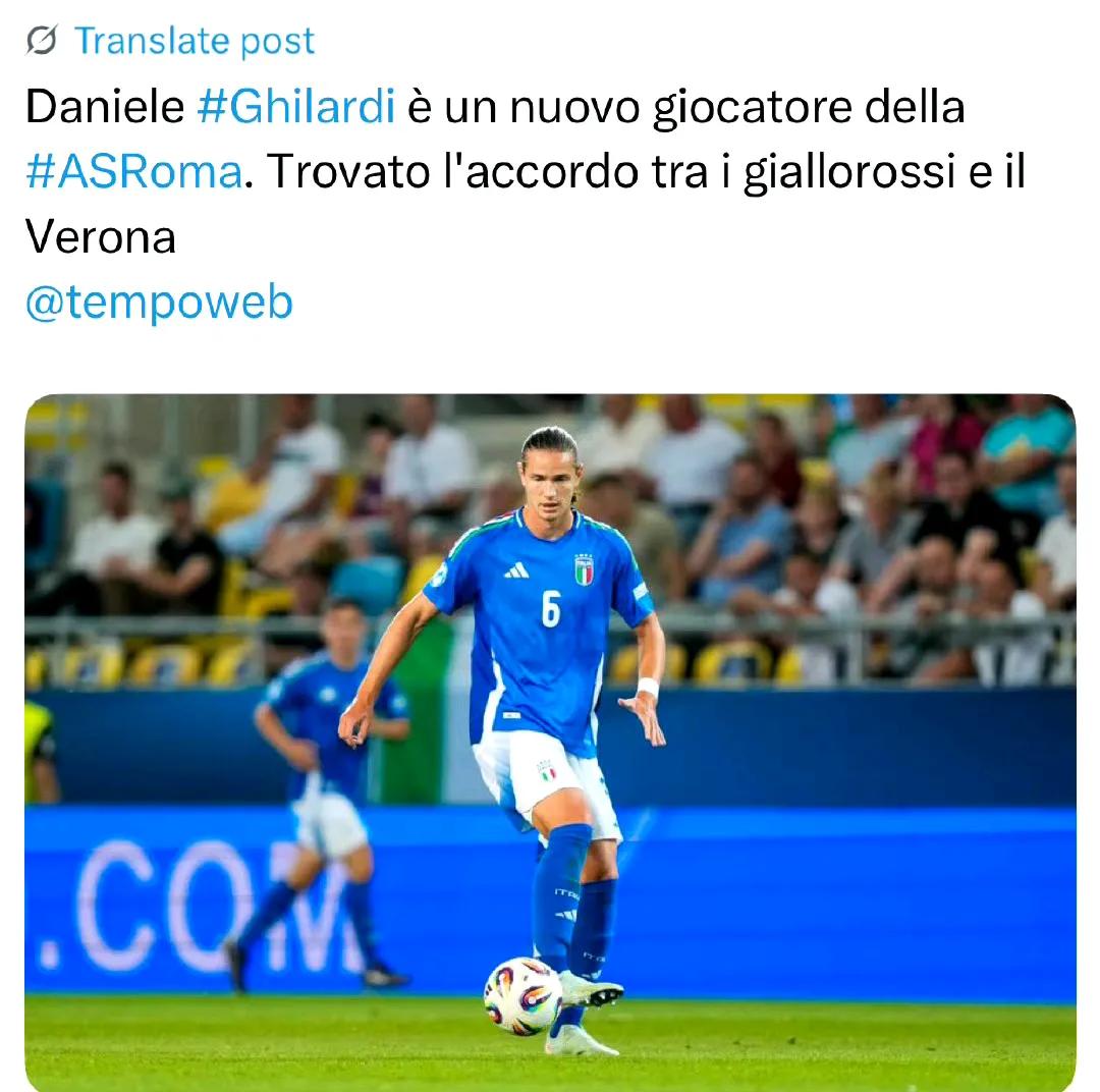 🇮🇹
不知道罗马这次是办人事还是又不办人事，虽然你拿下吉拉尔迪，但参考巴尔丹
