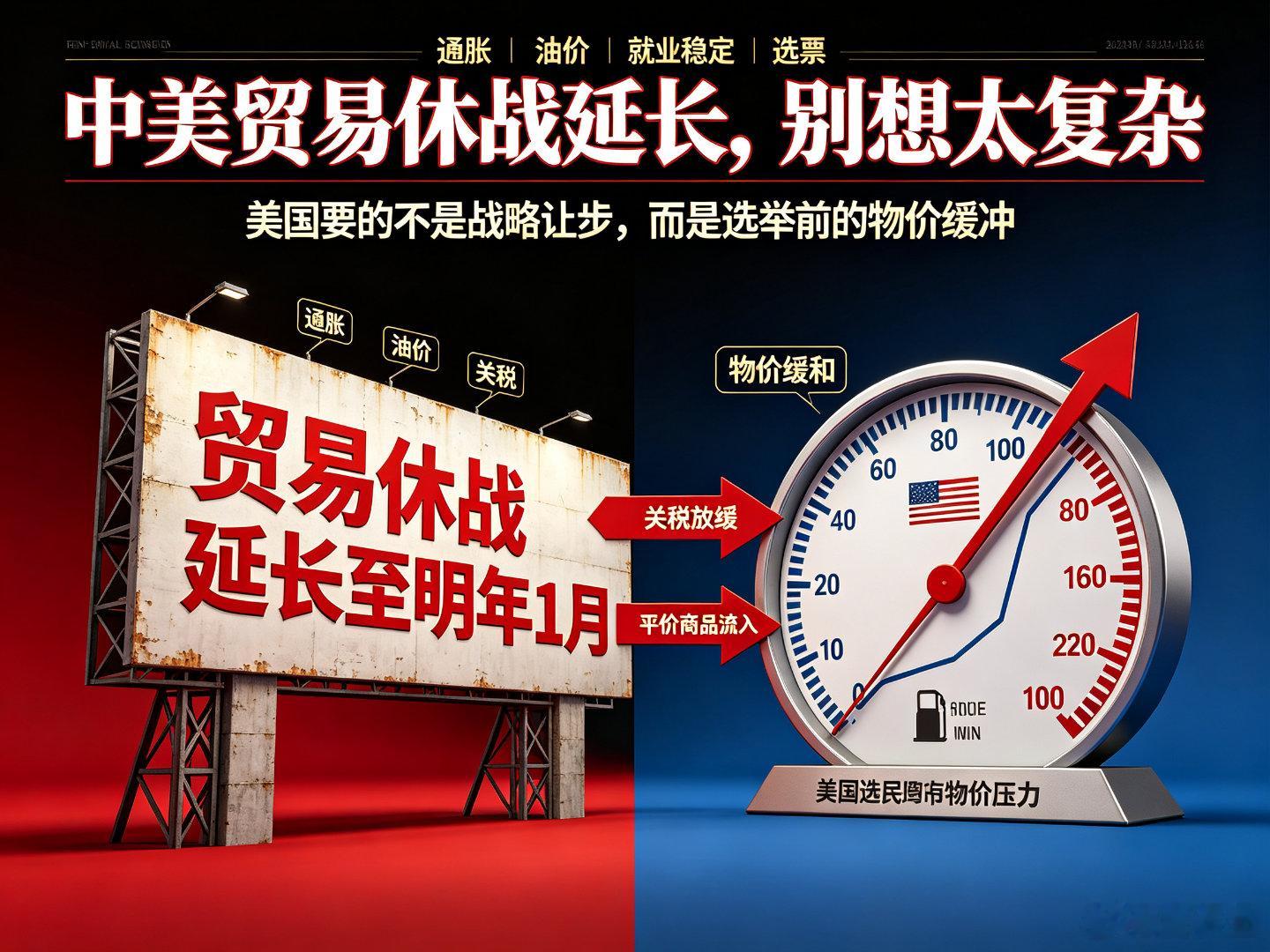 美财长称贸易休战或将延长美方称中美「贸易休战」延长至明年 1 月，这对世界局势有