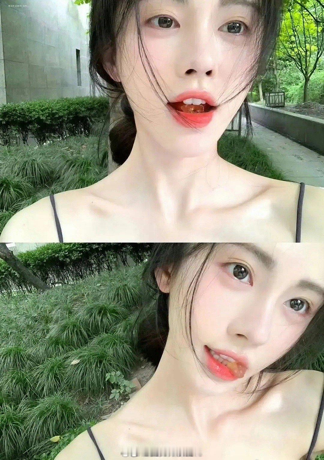 鞠婧祎这几张图给人一种很不舒服的感觉 