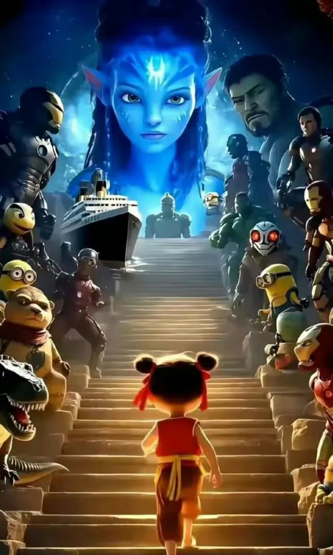 哪吒3催更到联合国了  三岁的小影帝，一步一步走向了世界！加油哪吒～加油饺子[心