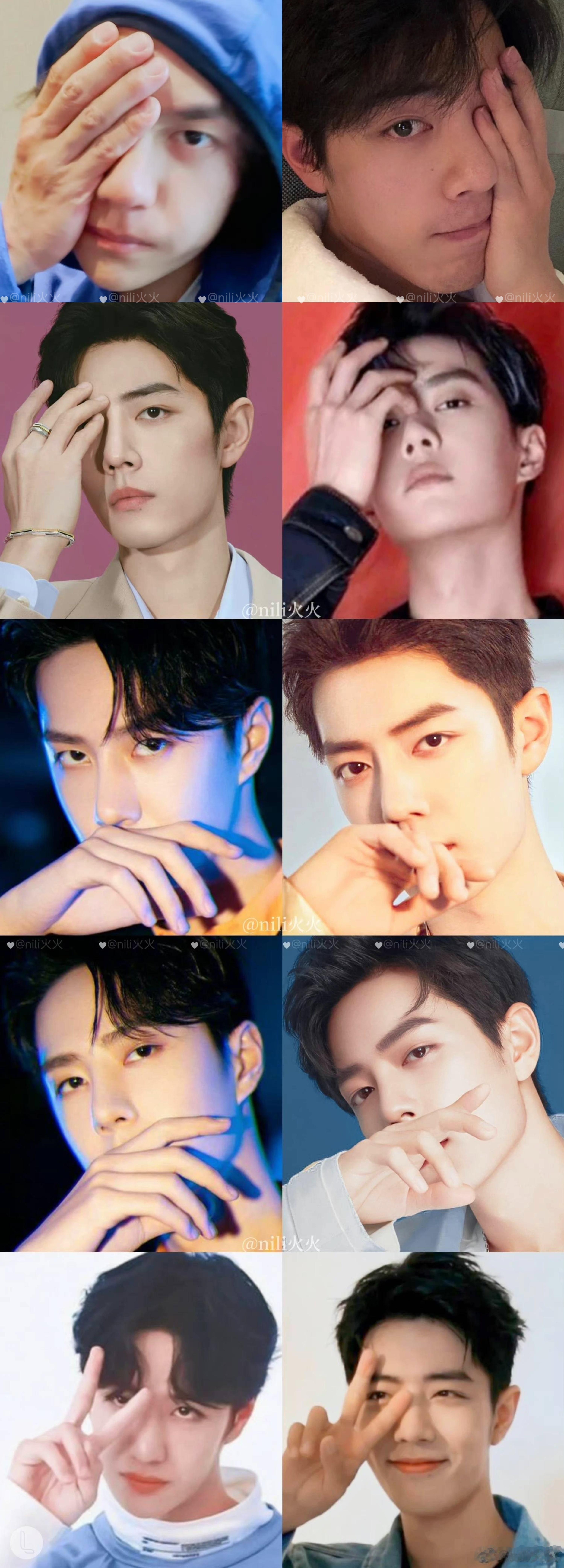 一家人不整两种拍照姿势