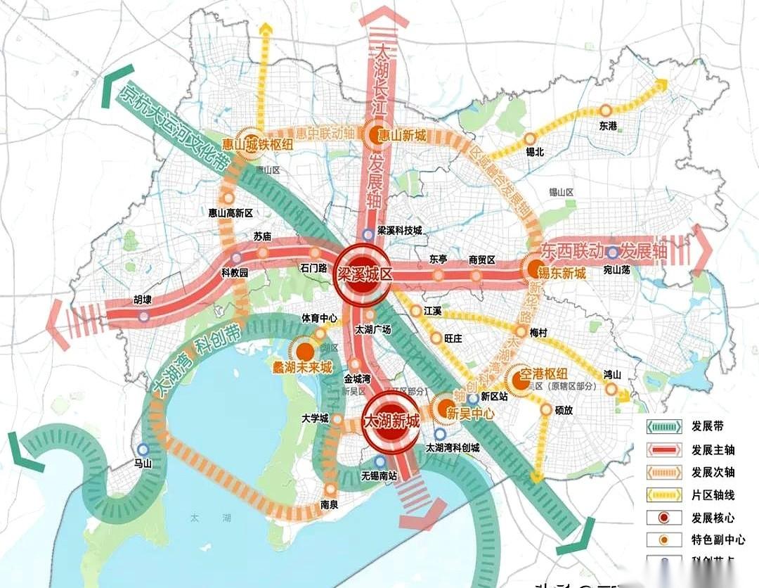 别争了，无锡未来的牌桌上，新吴区直接拿了一把王炸。
以前总说双核双核，梁溪老大哥