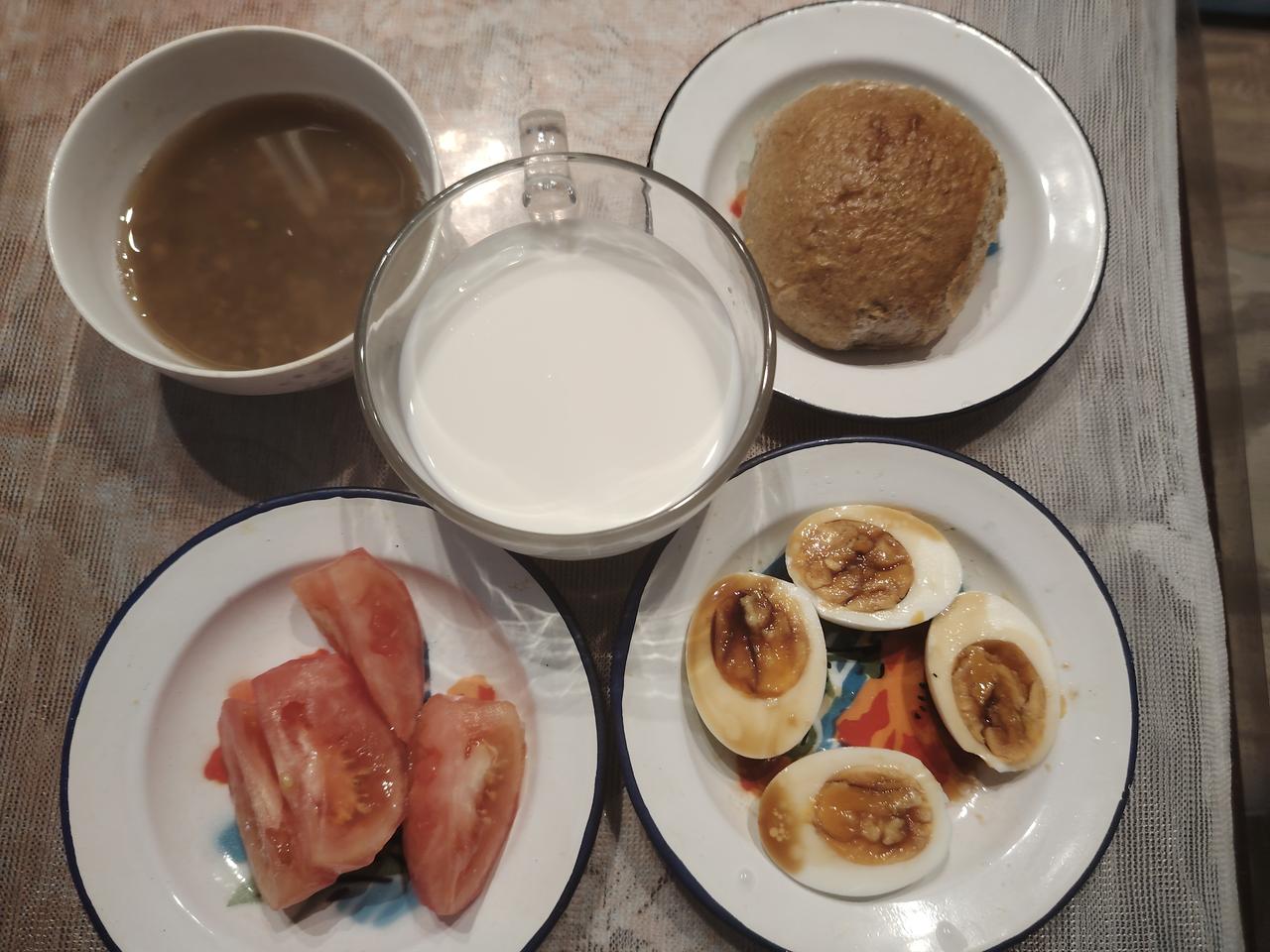 晒出你的今日美食
这是我平时的早餐食品，完全来自夫人的厨房劳作！