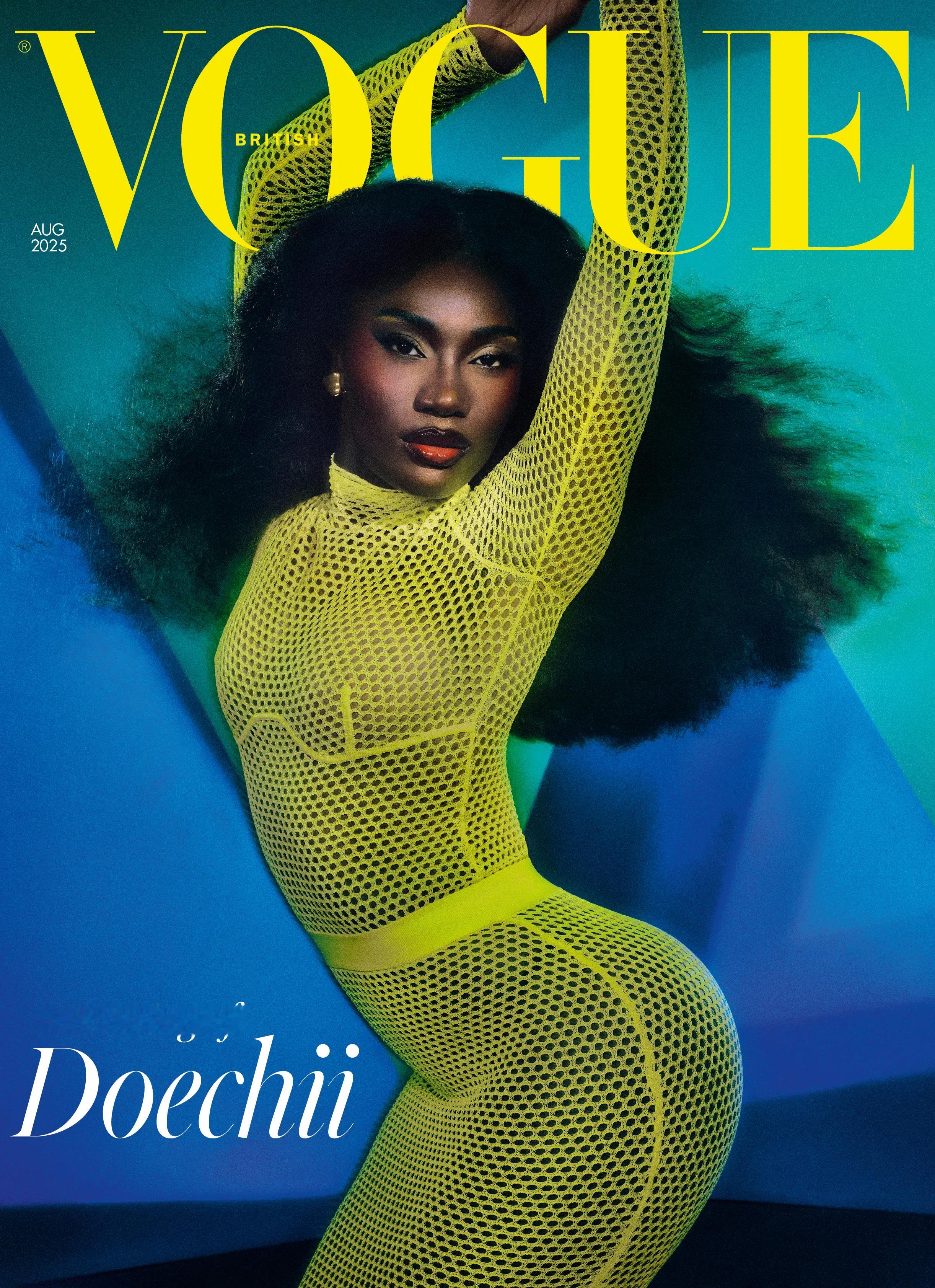 绝了！豆豉Doechii惊艳登上英国《VOGUE》杂志8月刊封面及写真美图大赏！