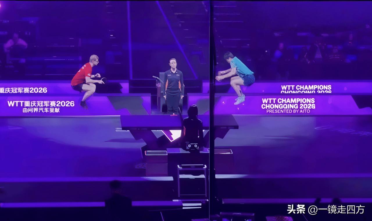 比打球之前先比比跳高！在重庆冠军赛温瑞博与小勒布伦决赛之前，这两位活力满满的19