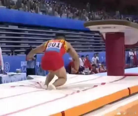 来复习一下洛杉矶奥运会周期男子竞技体操 G 组高难度新动作——肖弱疼下跪。该动作