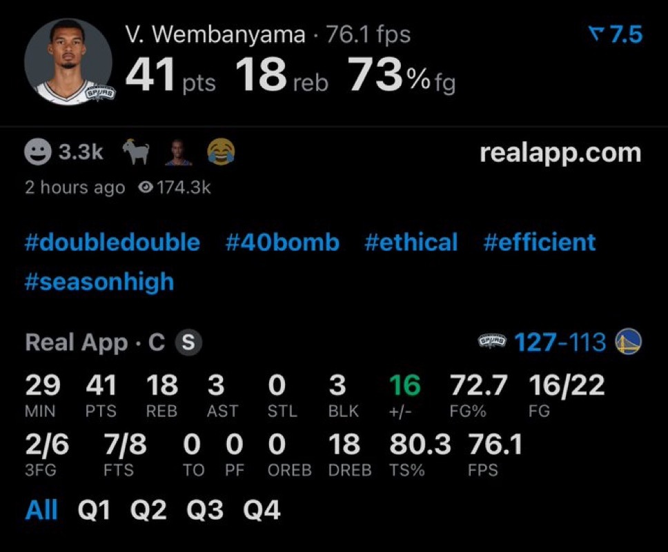 文班：“我确实非常在意（MVP），我认为所有那些我们心中史上最伟大的球员……他们