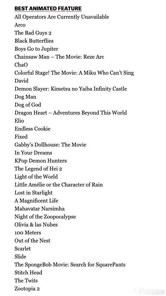 奥斯卡报名阶段未见《哪吒 2》参与，影片北美上映时间与放映范围未契合奖项申报标准