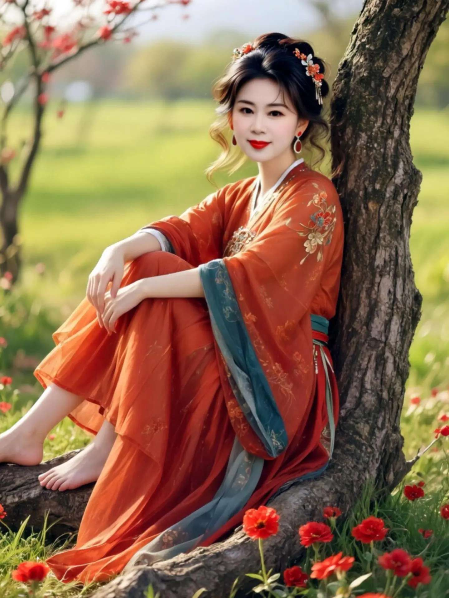 AI春日汉服写真 随变ai随便玩