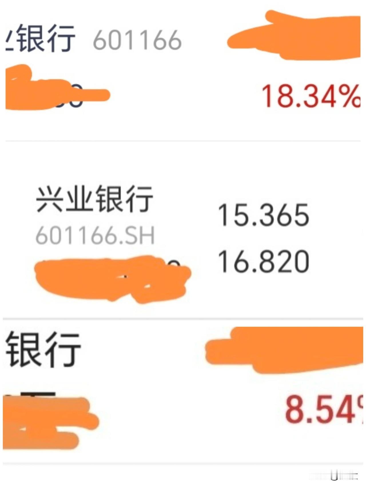 我的股王，兴业银行，江湖中人赐一绰号“渣渣兴”。渣渣兴是涨得不快，但我喜欢，我有