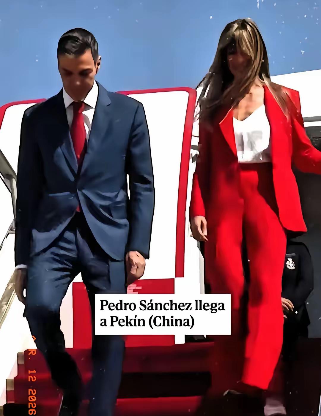4月11号到15号，西班牙首相桑切斯又来中国了。四年来了四次，这次还带着家人，来
