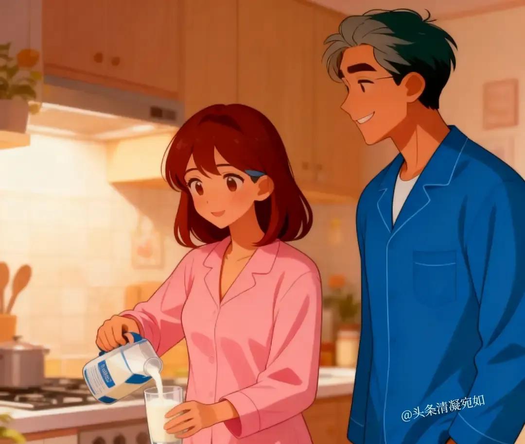 我四十岁后老公突然变黏糊，早上醒来先把我当抱枕啃脖子，晚上刷碗也要贴后背闻头发。