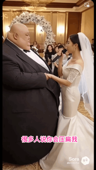 即使你压扁我，
我也真心喜欢你！