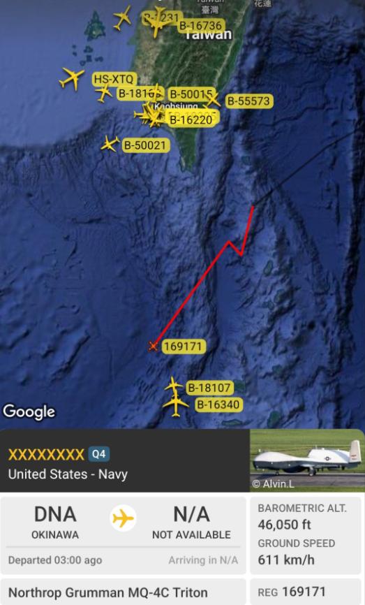 【美军战略侦察无人机硬闯黄岩岛空域遭拦截，返航时连呼号都换了！】
9月10日，一