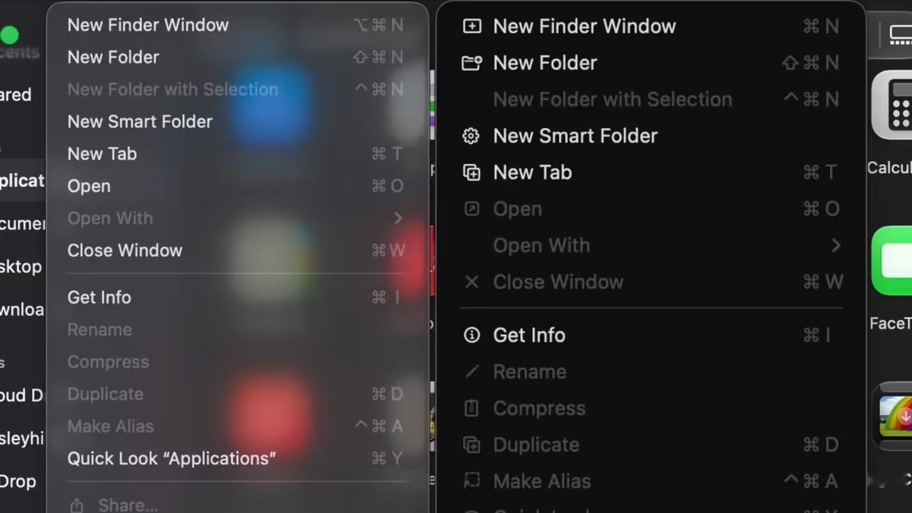 苹果macOS27回归无图标菜单看了下macOS 27取消菜单图标的新闻，其实这