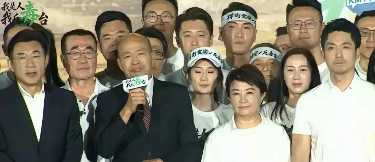 卢秀燕没想到，报复竟然来得这样快。

卢秀燕昨晚在台北凯道站台上喊“反毒油”。左