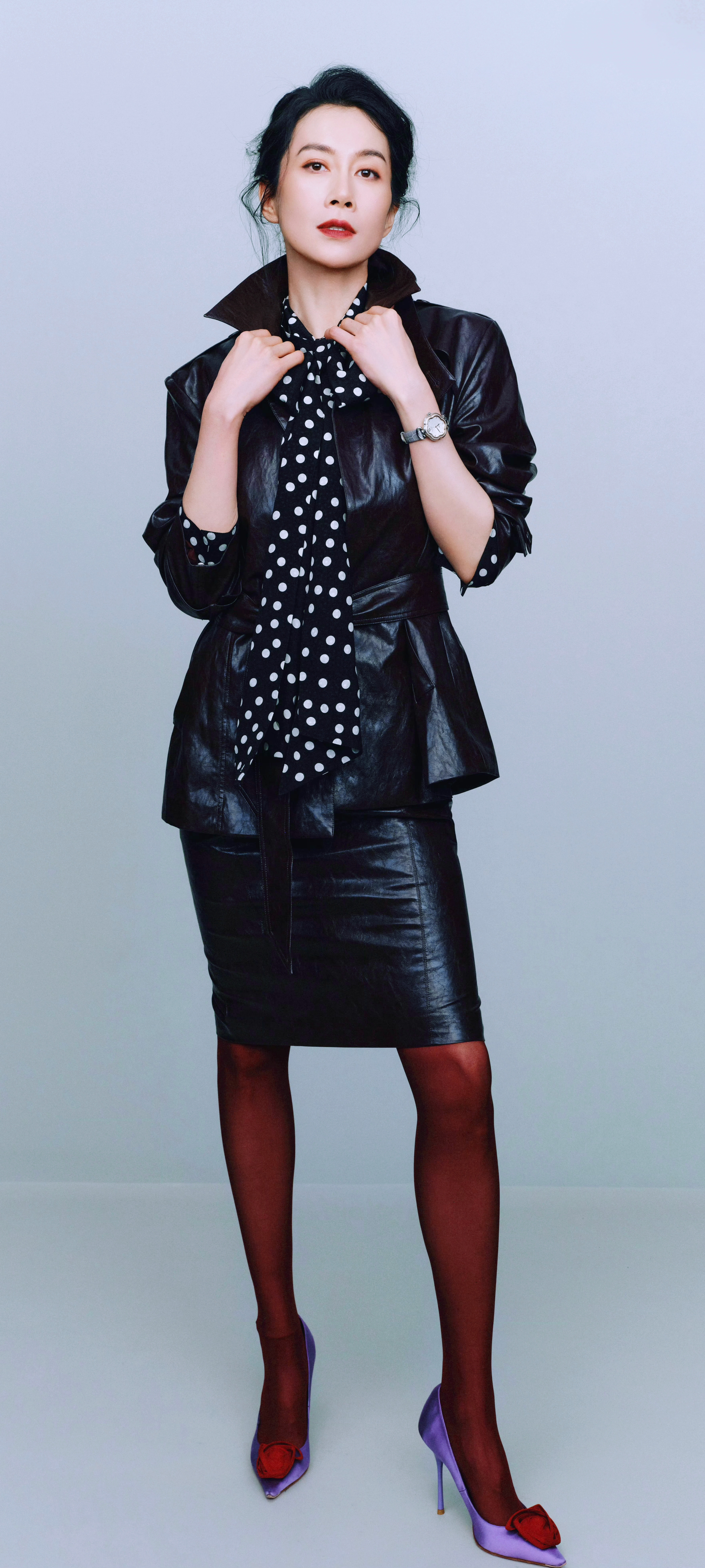 温峥嵘 高冷女王 酒红色🍷🍷🍷 