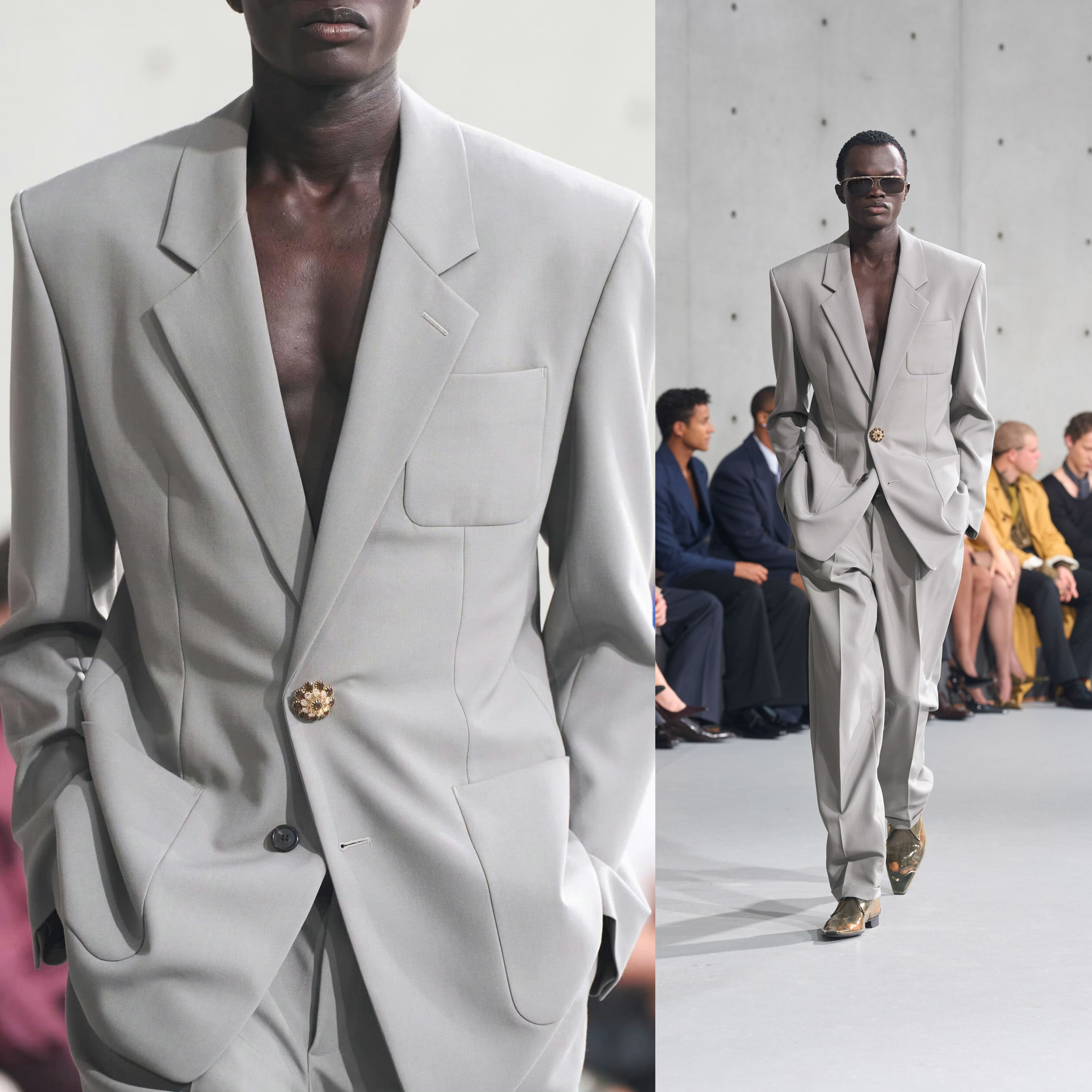 圣罗兰男装秀直击 SAINT LAURENT 创意总监Anthony Vacca