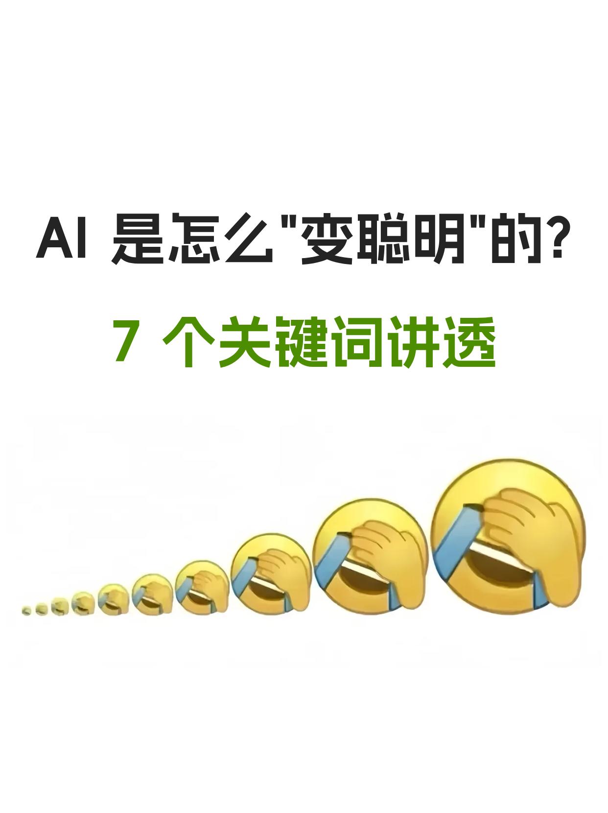 AI是怎么变聪明的？7个关键词讲透！