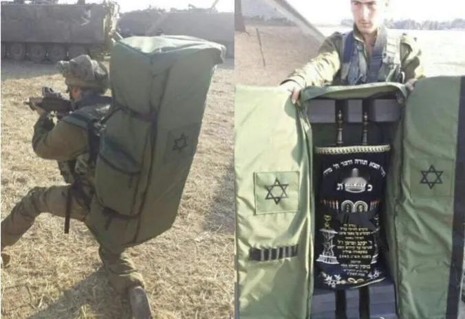 看看什么是真正的神棍国家。
看到图中左侧以军士兵背的大背囊，老铁们对它的第一感觉