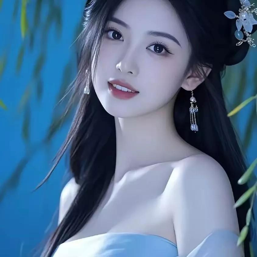 清新脱俗的仙女，仿佛来自天上的仙子。温婉古风小仙女 宛如仙子下凡 宛若仙子下凡 