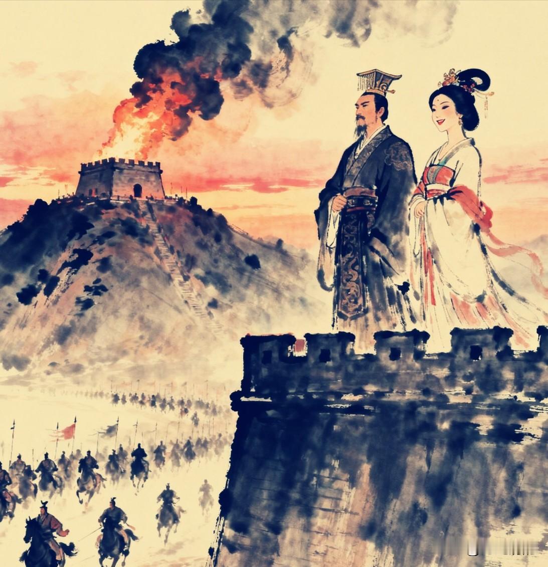 西周末年，周幽王干了一件被后世骂了两千年的蠢事——烽火戏诸侯。他为了博美人褒姒一