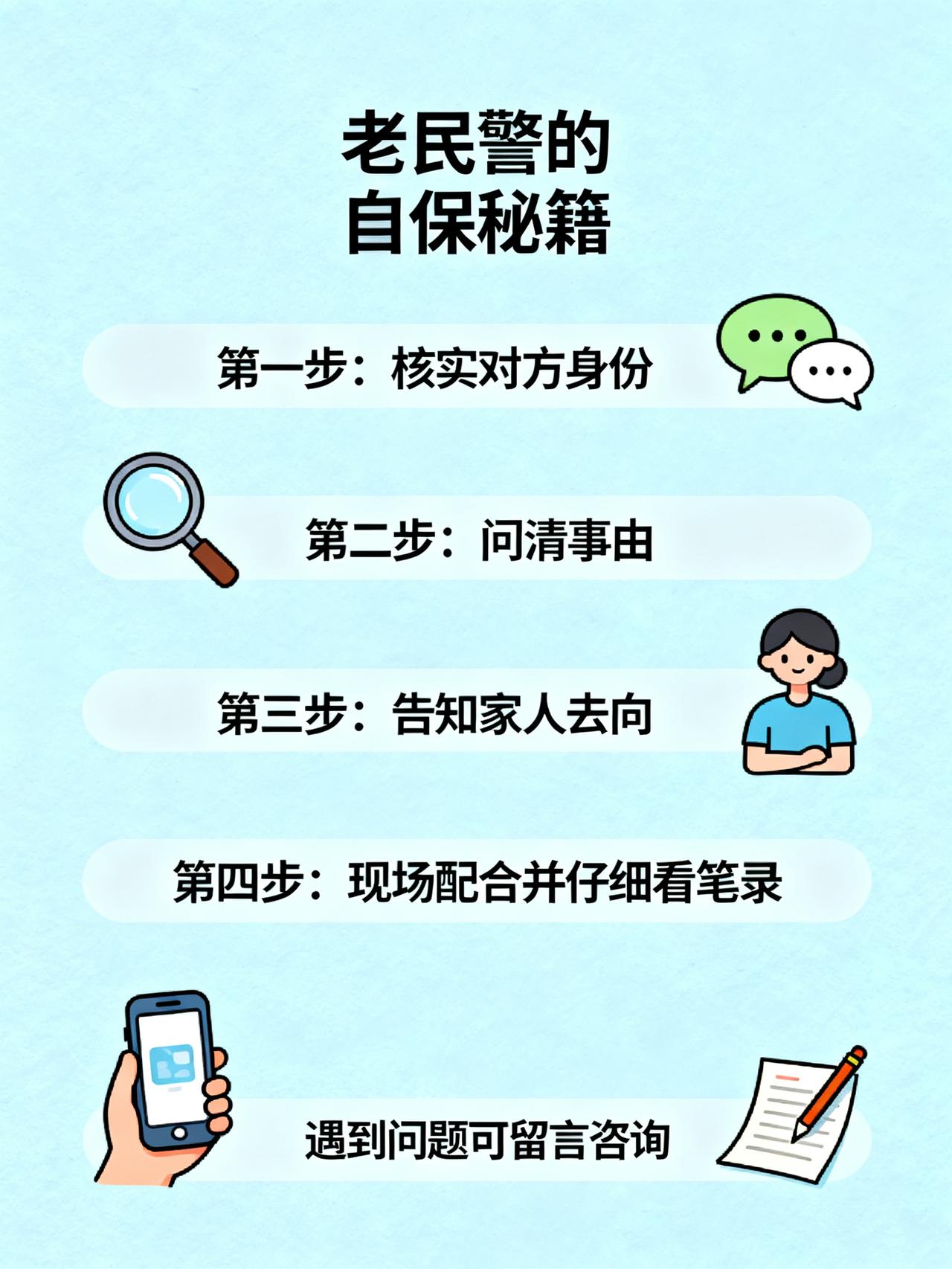 老警察提醒：接到派出所电话，千万别马上动身
干了30年的老民警私下传的普通人自保