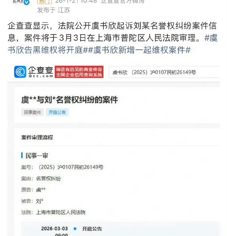 网络不是法外之地
正义或许会迟到 但绝不会缺席
支持虞书欣维权 捍卫自己合法权利